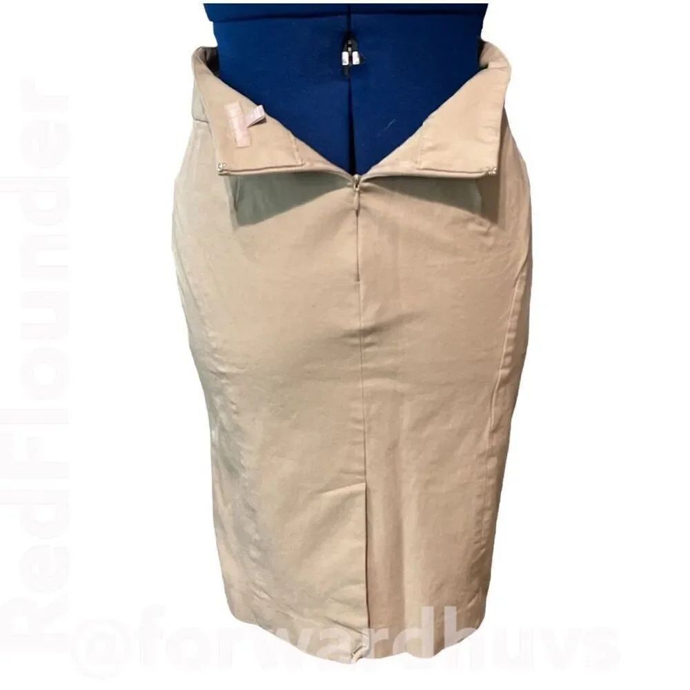 Banana Republic Beige Stretch Skirt Size 2 - Picture 6 of 12